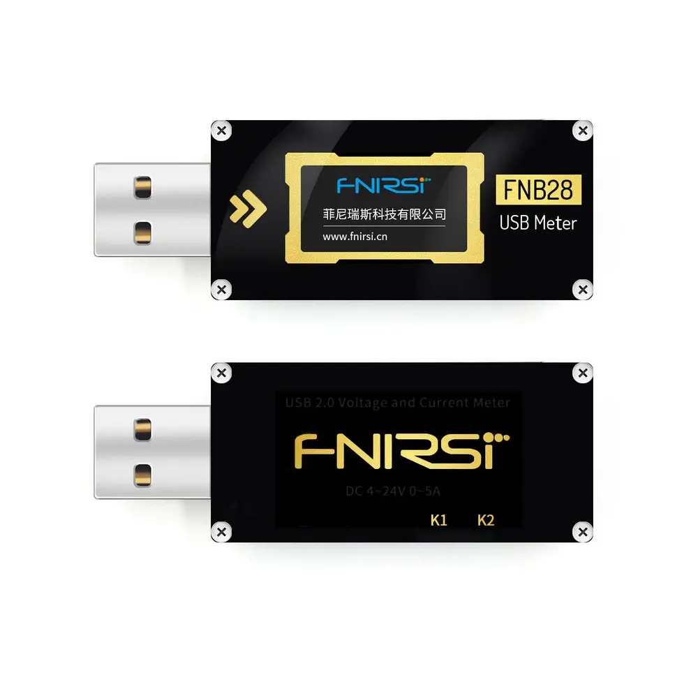 USB Testeris FNB38 Srovės ir Įtampos Matuoklis Kroviklis USB Testeris QC2.0/QC3.0/FCP/SCP/AFC Įkrovimo Sukelti Pajėgumo Testas