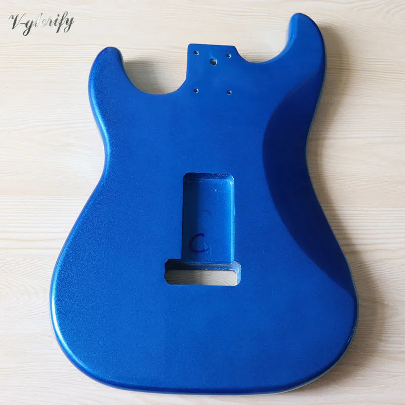 Metallic blue tuopos medienos ST elektrinė gitara kūno gamykloje pagamintas gitara priedai gera gitara barelį