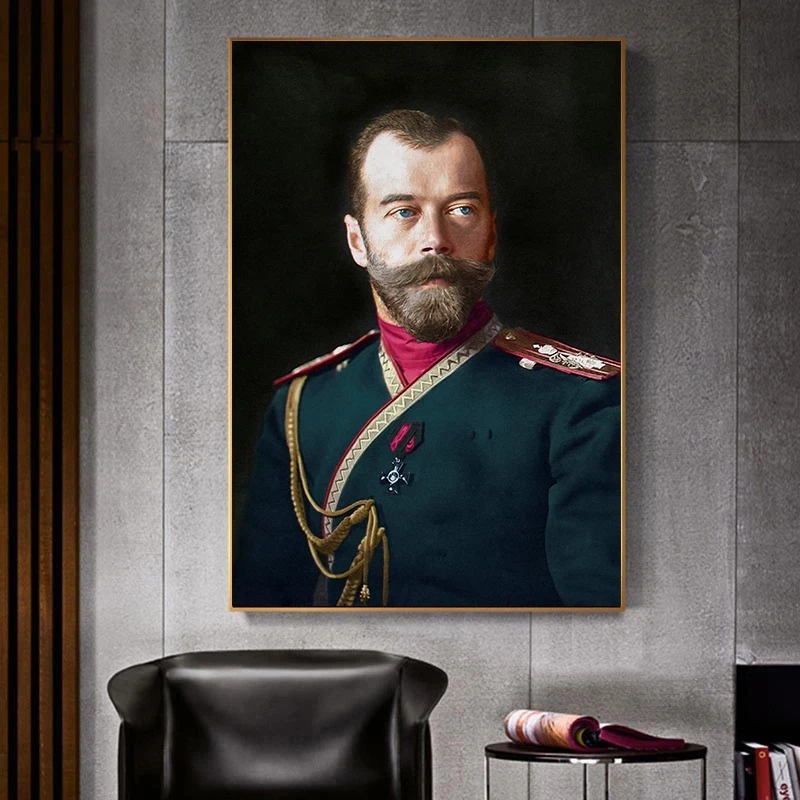 Caro Nikolajaus II Rusijos Portretas, Plakatai, Drobė, Tapyba Sienos Meno Paveikslas Nuotrauką Menas, Plakatų ir Spausdina Kambarį Dekoro
