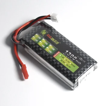 7.4 V/2S 1300mAh 25C LiPo baterija dekanai neprivaloma dekanai T-plug & DĻSV-plug Sprogo 50C RC modelio orlaivių Lipolymer maitinimo blokas