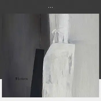 Abstrakti Juoda Balta Pilka Drobės Tapybos Plakatas Spausdinimo Šiaurės Minimalistinio Sienos Menas Nuotraukas Kambarį Cuadros Namų Dekoro