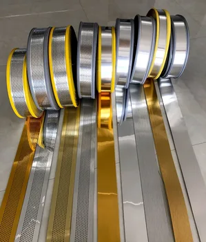 Aliuminio Plastiko Kanalo Laišką Juostos su Skylėmis, Rankų darbo Illumilated Pasirašyti Priėmimo Medžiaga 80mm
