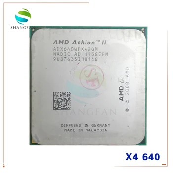 AMD Athlon X4 640 X4-640 3GHz Quad-Core CPU Procesorius ADX640WFK42GM ADX640WFK42GR 95W Socket AM3 938pin