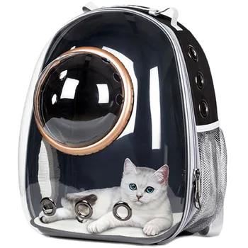 Aukštos Kokybės Ju Raudonas Skaidrus Burbulas Perdirbimo Lauko Keliauti Kapsulė Astronautas Kvėpuojantis Šuo, Katė Pet Kuprinė