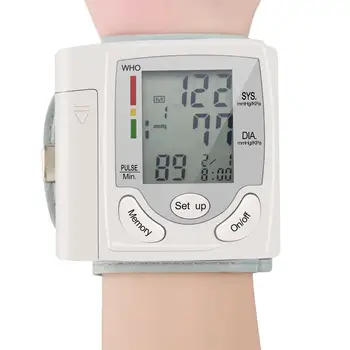 Automatinis Riešo kraujospūdžio matuoklis Kamertonas ' Matuoklis Skaitmeninis LCD Ekranas Nešiojamų Sveikatos Priežiūros Sphygmomanometer visame Pasaulyje Parduoti