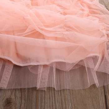 Baby Girl spageti Dirželis Suknelė 2016 M. Vasaros Vaikai Mergina Drabužius Princess Tutu Kūdikių Suknelės Pynimas Burbulas Šalies Tutu Suknelė