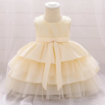 Baby Girl Vestuvinė Suknelė Naujagimio Krikštynos Šalis Suknelės Mergaitėms 1-os Metų Gimtadienio Princesė Dress Kūdikių Drabužiai vestidos