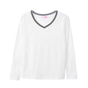 Banerdanni Negabaritinių 5XL moteriški marškinėliai 2021 m. Rudenį Naujų Long sleeve V Apykaklės Kietas Tee Black Atsitiktinis Hipertrofija T-shirt Viršų