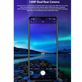 Blackview A60 Išmanųjį telefoną Quad Core Android 8.1 4080mAh mobiliųjų Telefonų 1GB+16GB 6.1 colių 19.2:9 Ekranas, Dual Camera 3G Judriojo ryšio Telefono