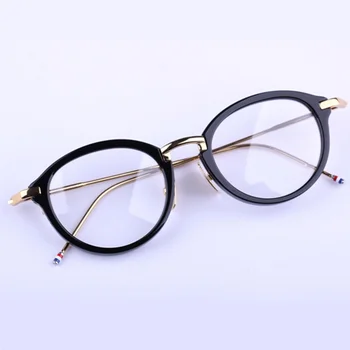 Derliaus TB011 apvalus rėmai unisex akiniai rėmeliai recepto akiniai moterims, vyrams su logotipu ir originali dėžutė