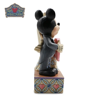 Disney Vitrina Surinkimo Mickey ir Minnie Mouse Veiksmų Skaičius, Dvi Sielos.Vieną Širdį Statulėlės