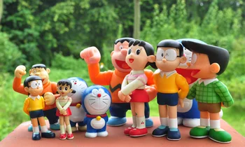 Doraemon Nobita Nobi Shizuka Minamoto Takeshi Gouda Suneo Honekawa Dorami Veiksmų Skaičius, Figuarts NULIO Žaislas 12-15cm
