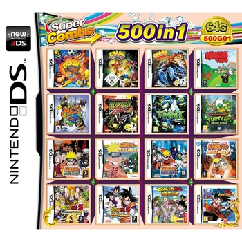 DRAGON BALLZ & Narutom 500 Žaidimų 1 NDS Žaidimas Paketo Kortelės Super Combo Vaizdo Žaidimų Kasetė Nintendo NDS DS 2DS Naujos 3DS