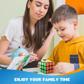 EagleStone Greitis Kubo Rinkinys Piramidės Stickerless Magic Cube Pluoštas Švietimo Kubo Galvosūkį Žaislai Vaikams & Suaugusieji