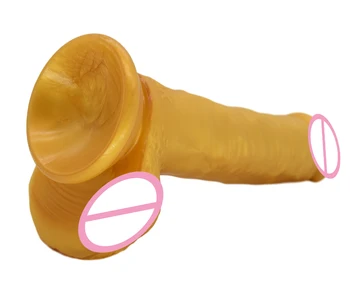 FAAK silikono didelis vibratorių realus auksinės varpos su siurbtukas sekso produktai moterims, sekso parduotuvė porų flirtuoti suaugusiųjų žaidimai