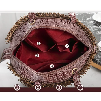 IPinee prabanga rankinės moterims, krepšiai dizaineris Ežys Kūrybos Crossbody Krepšiai Kūrybos Merginos Aligatorius Modelio Pečių 