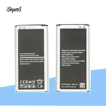 ISkyamS 10vnt/daug 2800mAh EB-BG900BBE EB-BG900BBC Bateriją, Skirtą Samsung Galaxy S5 SV I9600 G900A G900P G900T G900V