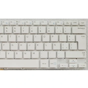 Ispanijos SP SAMSUNG 905S3G 915S3G NP915S3G NP905S3G nešiojamojo kompiuterio klaviatūra Balta/JUODA