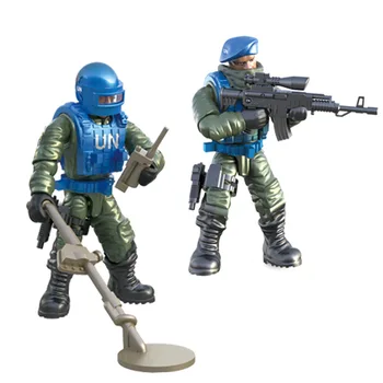 JT Armijos Karinės Armijos Veiksmų Skaičiai su Šautuvu, Ginklas Modeliai Specialiųjų Policijos Pajėgų Modeliai Berniukų 