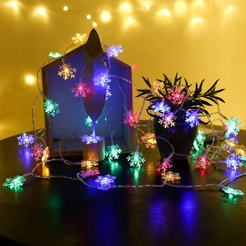 Kalėdų Eglutė Dovanų Snaigės, Sniego Santaclaus Briedžių Ramentas Navidad LED Spalvos String Žiburiai Kalėdų Dekoracijos namams