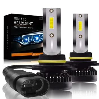 KARŠTO 2VNT H7 LED mini Automobilių žibintų Lemputės H1 LED H7, H8, H11 priekinių Žibintų Rinkinį, 9005 HB3 9006 HB4 Auto 12-24V LED Lempos 60W 8000LM