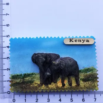 Kenijos Gyvūnų Afrikos Humanitarinių Mokslų Šaldytuvas Magnetai Turizmo Suvenyrai, Magnetiniai Lipdukai, Šaldytuvas Lipdukų Rinkimo Namų Dekoro