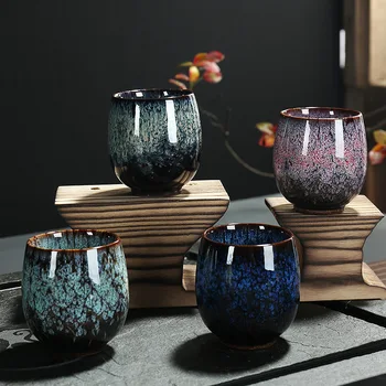 Keramikos Arbatos Rinkinys 150ML Kinijos Arbatos Puodelio Krosnies Keitimas Keramikos Namų Teacup Kūrybinės keramikos taurė nemokamas pristatymas