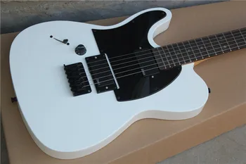 Kinijos gitara gamyklos užsakymą naujosios Kairės rankos TL balta elektrine gitara, juoda pickguard Juoda aparatūros nemokamas pristatymas 01