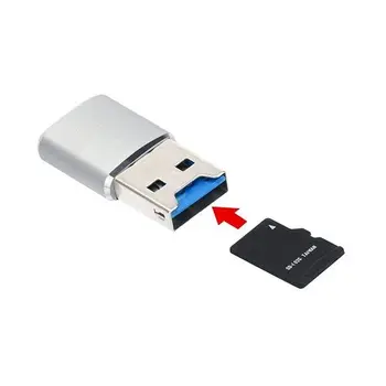 Lector mini USB 3.0 tarjetas de Micro SD-SDXC Gris