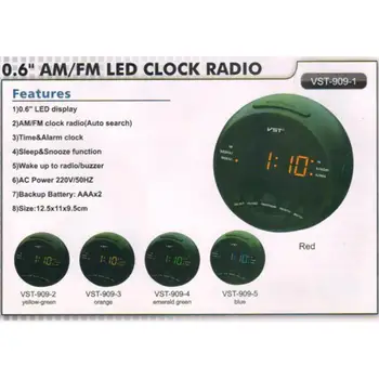 LED Radijo Žadintuvas su Snaudimo Funkcija, Miegamojo, Biuro Keliauti Namo Apdaila Laikrodis JAV Specifikaciją 12.5 * 11 * 9.5 CM