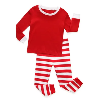 Mada Vaikams Kalėdų Kūdikio Pižama Rinkinius Vaikams, naktiniai drabužiai Kalėdos Juostelės Pijamas 1-8Years Kūdikių Medvilnės Sleepwear Pižamos vaikams