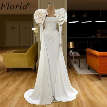Mados Couture Dubajus Balta Kokteilių Suknelės 2020 Elegantiškas Ilgas Prom Dresses Moteris Vakarėlis Undinė Vakare Chalatai Sukienki