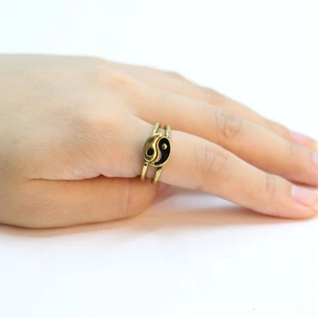Mados Kinijoje chi kung fu žiedas Mėgėjams nustatyti žiedas Katodo ir anodo žiedas