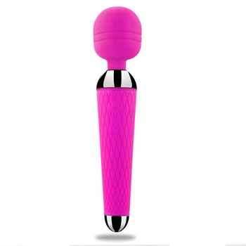 Magic Wand Vibratoriai moterims Sekso Produktai AV Vibratoriai suaugusiems USB Įkrovimo Sekso Žaislai, skirtas moters klitorio vibratorius