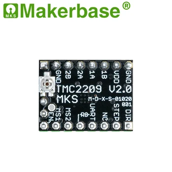 Makerbase MKS TMC2209 2209 Stepper Motor Driver StepStick 3d spausdintuvo dalys, 2.5 UART itin tylus SGen_L Gen_L Robin Nano