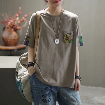 Max LuLu 2020 Korėjos Mados Stilius Ponios Prarasti Tee Marškinėliai Moteriški Laisvalaikio Spausdinti Tshirts Derliaus Kratinys Streetwear Plius Dydis