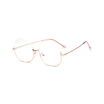 Metaliniai akinių rėmeliai pusė ratlankio aišku, akiniai moterų akis kadrų aukso taurės vyrų optinis dizaineris akiniai rėmeliai 1887OLO
