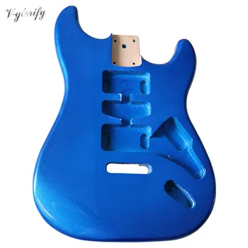 Metallic blue tuopos medienos ST elektrinė gitara kūno gamykloje pagamintas gitara priedai gera gitara barelį