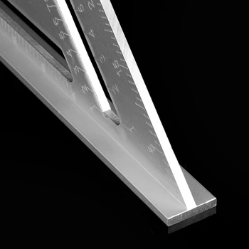 Metrinis Aliuminio Lydinio Greičio Kvadrato Mansardos Trikampis Mansardos Valdovas Medienos apdirbimo Dailidžių Žymėjimo Įrankis 265X188x188mm