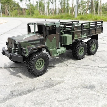 MN Modelis: MN-77 RC Sunkvežimių Karinių Sunkvežimių 1:16 Nuotolinio Valdymo Automobilis Dodge M35 visureigių Vikšriniai Off-Road Armijos Sunkvežimių Žaislai Vaikams