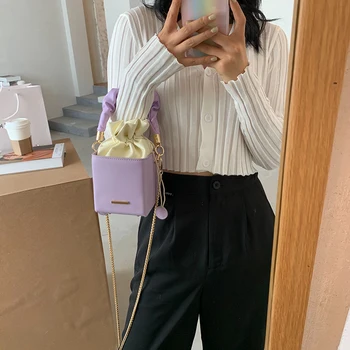 Moterų krepšiai dizainerio Mados tendencija raišteliu kibirą moterų maišelis mažas grandinės moliusko geldele lady rankinėje lauke krepšys 2020 naujas