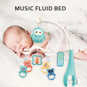 Muzikos Kūdikio Lovelę Mobiliojo Kūdikių Bedbell Žaislas Barškutis Sukasi Naktiniai Bell Kūdikiui Komfortą Medžiaga Ramios Muzikos Kūdikio Lovelę Mobile