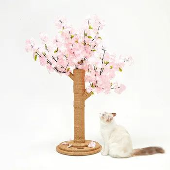 Naminių kačių laipiojimo rėmas, gėlė, medis stovi kolonėlės šokinėja platforma žaislas katė braižymo lenta