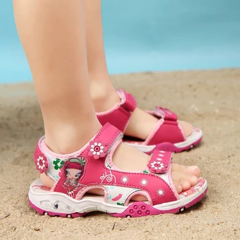 Nauja Vasaros vaikai mergina sandalai princesė merginos sandalai Antislip Vienintelis Vaikams, Vaikiška Baby Girl batai