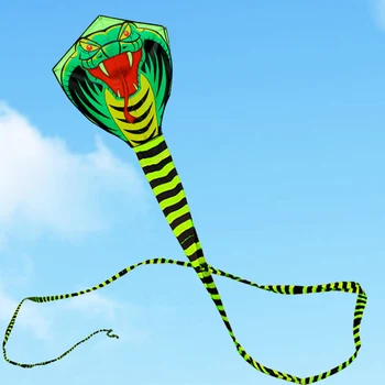 Nemokamas pristatymas aukštos kokybės 15m gyvatė aitvaras 10vnt/daug kobra aitvaras su rankena linija weifang aitvaras didmeninė vaikai aitvarą ritės