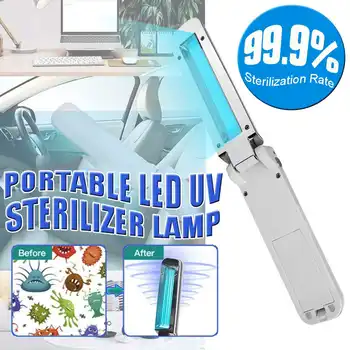 Nešiojamų UV Dezinfekavimo Lempa USB Namų Ultravioletines Lempas, Sulankstomas uv-C Lempa Sterilizer Baktericidiniu Šviesos, Sterilizavimo Žibintai