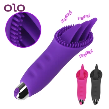 OLO 10 Dažnio Spenelių Lyžis Sekso Žaislai Moterims, Clit Massager Kalba Lyžis Vibratorius Suaugusiųjų Sekso Produktai Klitorio Stimuliacija
