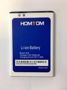 Originalus S16 Baterija 3000mAh Pakeitimo 5.5 colių HOMTOM S16 Mobiliojo Telefono Baterija