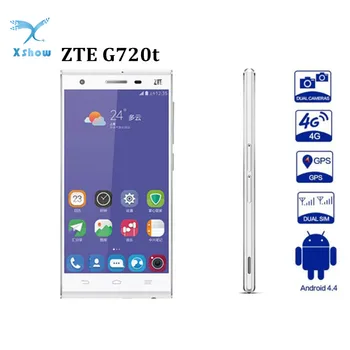 Originalus Zte G720T Mobiliojo Telefono snapdragon 615 Ocat Core Smartphone 16GB 2GB 5MP+13MP GPS FDD-LTE 5.0