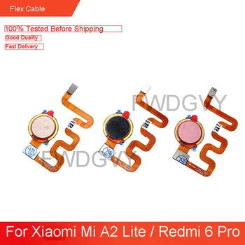 Pakeisti Xiaomi Mi A2 Lite /Redmi 6 Pro pirštų Atspaudų Jutiklis Home Mygtuką Klavišą Touch ID Flex Kabelis